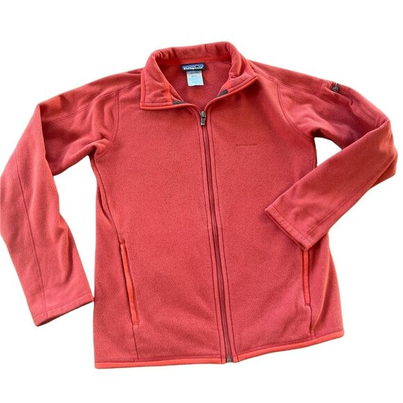 Patagonia Fleece Full Zipper Jacket size Small Burnt Orange Lightweight - Picture 1 of 4